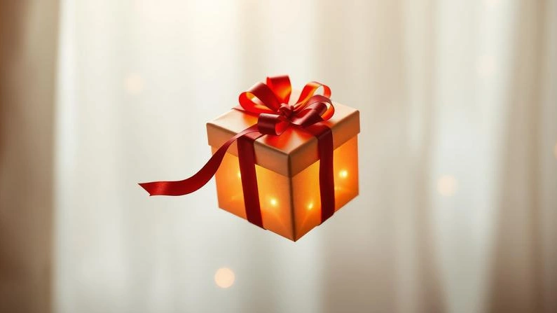 Symbolic representation of gifts that create memories rather than add possessions